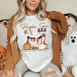 Pumpkin Spice Bar Fall DTF Transfer, Trendy Pumpkin Spice, Fall, Autumn, Heat Transfer, DTF, Ready to Press