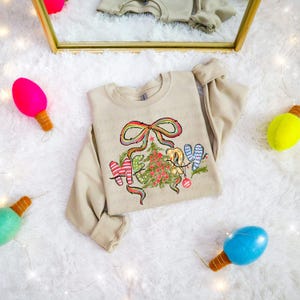 Coquette Merry DTF Transfer, Trendy Christmas, Faith, Jesus, Merry, Ready to Press, DTF, Heat Transfer image 1