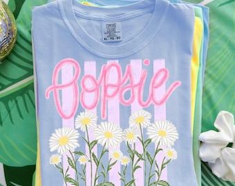 Oopsie Daisy DTF Transfer, Trendy Spring, Ready to Press, Daisy, Mushroom, Foragers, Heat Transfer, Trendy Spring DTF