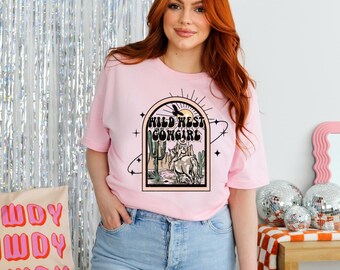 Wild West Cowgirl Western DTF Transfer, DTF, Ready to Press, Cowgirl, Ready to Press, Heat Transfer, Cowgirls, Wild West