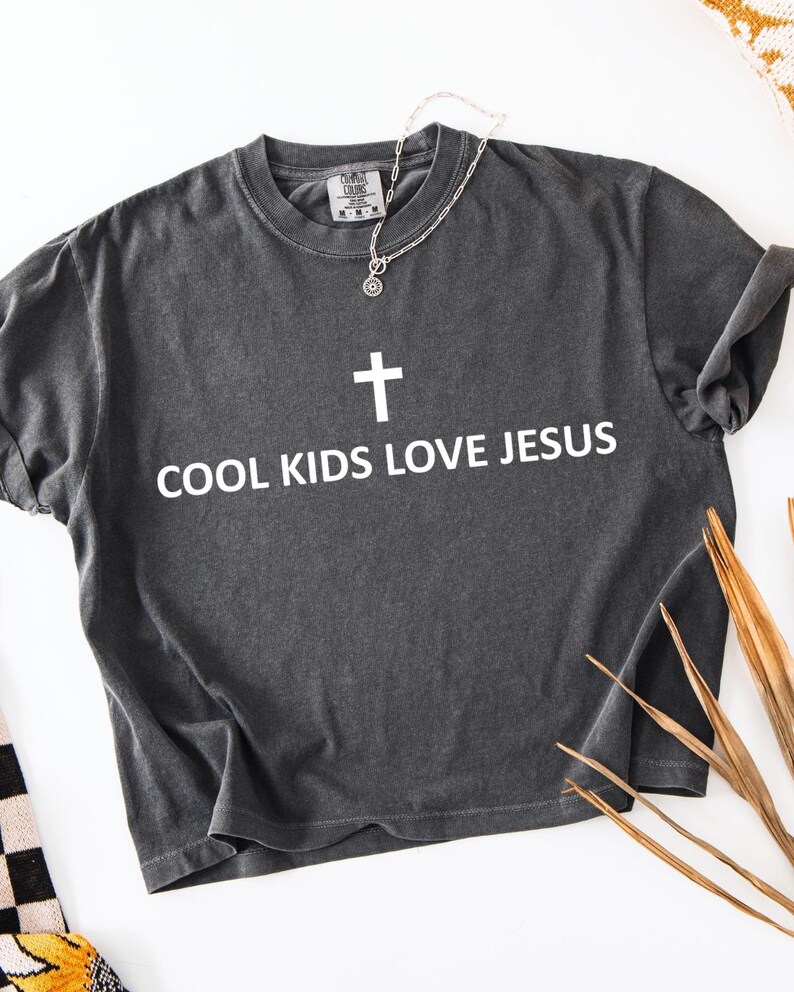 Cool Kids Love Jesus DTF Transfer, Trendy Faith, Heaven, Made for More, Ready to Press, DTF image 1