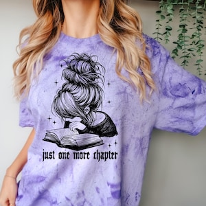 Just One More Chapter Book Lovers DTF Transfer, Bookish, Trendy Book, Ready to Press, Heat Transfer, DTF