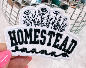 Homestead Mama Hat/Pocket Patch, Trendy Hat Patch, Mama, Western, Fishing, Faith, Thanksgiving, Hunting, Bookish