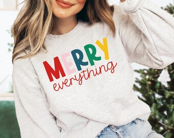 Merry Everything Christmas DTF Transfer, Christmas, DTF, Ready to Press, Heat Transfer, Merry, Trendy, Christmas
