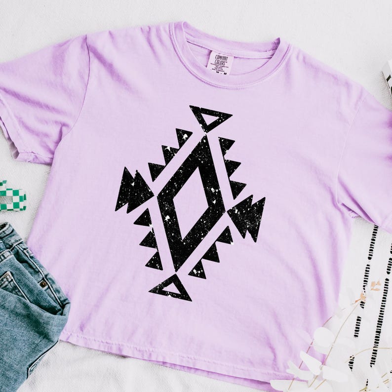 Distressed Aztec Tribal DTF Transfer, Trendy Western, Transfer, DTF, Howdy, Yeehaw, Yall, Heat Transfer, Ready to Press image 1