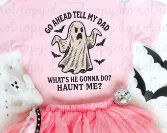 Haunt Me DTF Transfer, Trendy Halloween, Fall, Ready to Press, Heat Transfer, Vintage Halloween, Trick or Treat