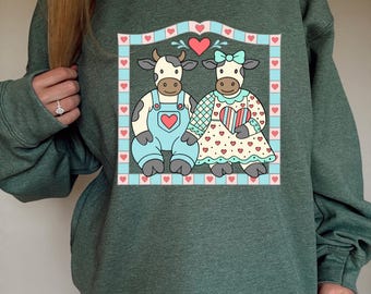 Grandma's Closet Country Cows DTF Transfer, Trendy Thrifty Shirt Design, Heat Transfer, Ready to Press, DTF, Goose