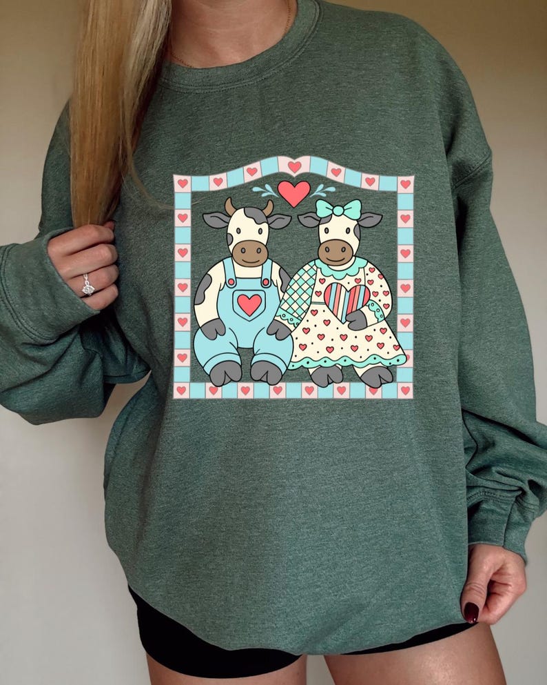 Grandma's Closet Country Cows DTF Transfer, Trendy Thrifty Shirt Design, Heat Transfer, Ready to Press, DTF, Goose image 1