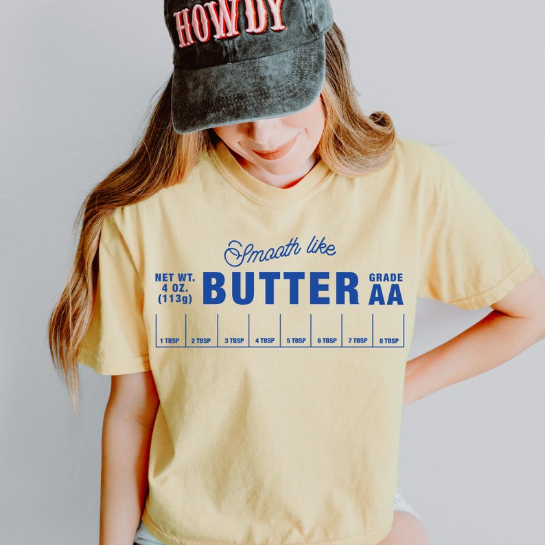 Smooth Like Butter DTF Transfer, Western DTF, Trendy, Yeehaw, Wild West, Retro, Boho, Cowgirl, Heat Transfer image 1