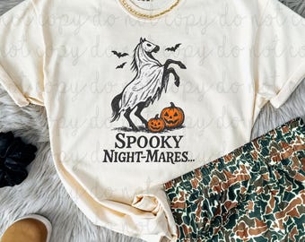 Spooky Night Mares DTF Transfer, Trendy Halloween, Fall, Ready to Press, Heat Transfer, Vintage Halloween, Trick or Treat