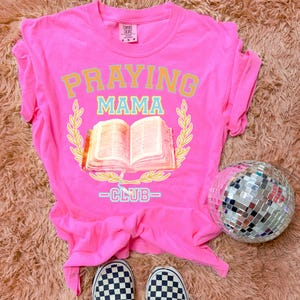 Bidden Mama Club DTF-overdrachtJesus, Faith, God, Heat Transfer, Ready to Press, Faith DTF, Christian