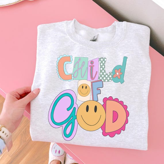 Child Of God DTF Transfer, Trendy Faith, Jesus, Ready to Press, Bible, DTF