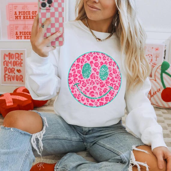 Valentine Leopard Print Happy DTF Transfer, Trendy Valentine’s, Vday, Ready to Press, Heat Transfer, Cupid, Heart