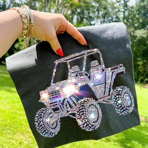 Faux Rhinestone SXS DTF Transfer, Trendy Faux Rhinestone, Animal, Career, Trending DTF, Ready to Press image 1