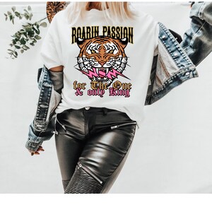 Roaring Passion for the King Faith DTF Transfer, Faith DTF, Christian, Bible, Jesus, Religious, Trendy, Popular, Heat Transfer image 1
