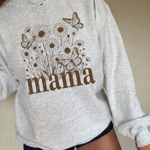 Spring Mama DTF Transfer, Motherhood, Mama, Floral, Collage, Ready to Press, DTF image 1