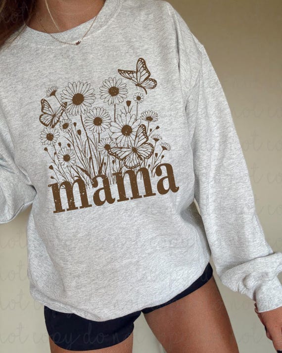 Spring Mama DTF Transfer, Motherhood, Mama, Floral, Collage, Ready to Press, DTF