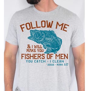 Follow Me and I Will Make You Fishers of Men DTF-overdracht Jesus, Faith, God, Heat Transfer, Ready to Press, Faith DTF, Christian