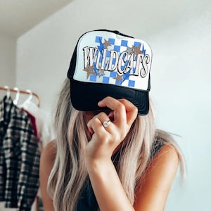 Transferência Wildcats School Spirit DTF para boné de caminhoneiro, espírito escolar, minimalista, time de ação, dia de jogo, pronto para impressão, DTF, transferência térmica