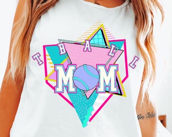 T-Ball Mom Drip Trend DTF-overdracht, trendy sportoverdracht, DTF, warmteoverdracht, honkbal, softbal, moederschap, mama, sportmoeder