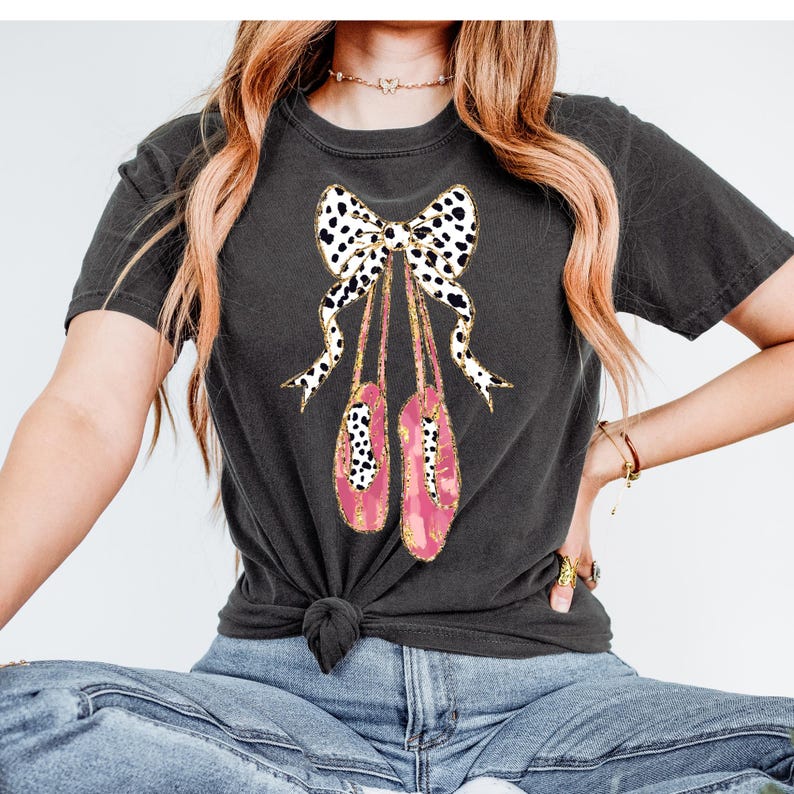 Brushstroke Ballerina DTF Transfer, Cheerleading DTF, Dance, Dance Life, Trendy, Ballerina, Varsity, Sports, Gynmastics, Popular image 1