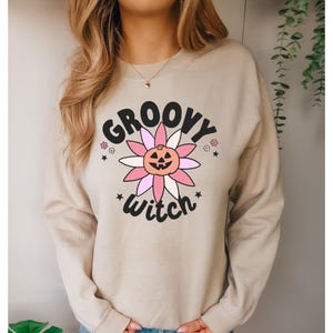 Groovy Witch DTF Transfer, Trendy Halloween, Witch, Popular, Witch’s Brew, Ready to Press. Heat Transfer