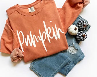 Pumpkin Fall DTF Transfer, Trendy Fall, Minimalist Fall, DTF, Ready to Press, Pumpkin, Autumn, Heat Transfer