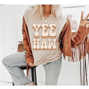Layered Yee Haw Western DTF Transfer, Western DTF, Trendy, Yeehaw, Wild West, Retro, Boho, Cowgirl, Heat Transfer