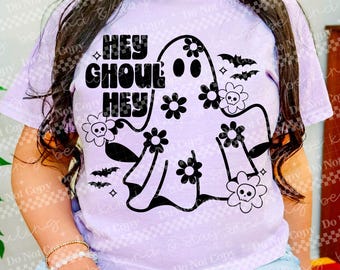 Hey Ghoul Hey DTF Transfer, Pumpkin, Autumn, Fall, Happy Fall, Ready to Press, Heat Transfer, Spooky