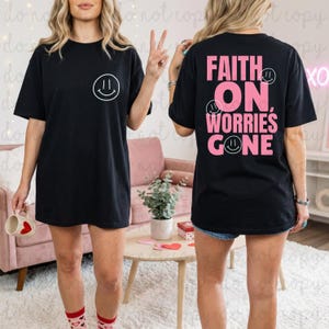 Faith On PNG Digital Download, Trendy Digital Design, Shirt Design, Valentines, Faith, Instant Download image 2