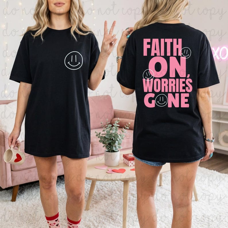 Faith On PNG Digital Download, Trendy Digital Design, Shirt Design, Valentines, Faith, Instant Download image 2
