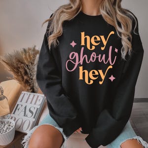 Hey Ghoul Hey DTF Transfer, Trendy Halloween, Ghoul, Western, Cute, Spooky, Ready to Press, Heat Transfer image 1