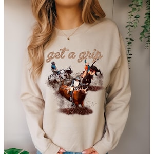 Get a Grip DTF Transfer, Western DTF, Trendy, Yeehaw, Wild West, Retro, Boho, Cowgirl, Heat Transfer