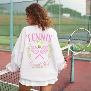 Tennis Mom Social Club Transferência DTF, Tênis, Quadra, Servido, Tênis PNG, Coquete, Tennis Mom, Transferência de calor, Pronto para prensar