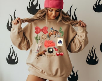Wild Card Western Collage DTF Transfer, Western, Cowgirl, Cowboy, DTF, bereit zum Pressen, Heat Transfer, Cowgirl Boots, Trendy
