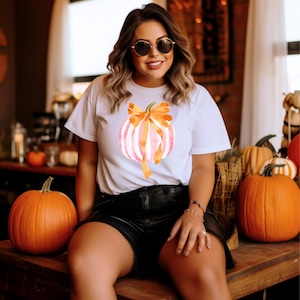 Pink Preppy Pumpkin Fall DTF Transfer, Trendy Fall, Minimalist Fall, DTF, Ready to Press, Pumpkin, Autumn, Heat Transfer