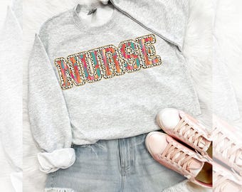 Brushstrokes Dots Nurse DTF Transfer, Nurse, RN, Nursing, Cute, Trendy, Ready to Press, Heat Transfer