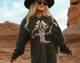 Cowgirl Faux Pailletten Western DTF Transfer, Western, Cowgirl, Cowboy, DTF, bereit zum Pressen, Wärmetransfer, Cowgirl Stiefel, Trendy