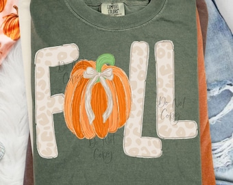 Leopard Fall DTF Transfer, Trendy Fall, Fall DTF, Ready to Press, Heat Transfer, Leopard, Girls, Boys, Pumpkin