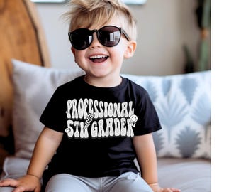 Professional 5th Grader Retro Back to School DTF Transfer, Heat Transfer, DTF, 5th, Fifth, Magical, Girls, Trendy, Popular, Back to School