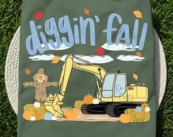 Diggin’ Fall DTF Transfer, Trendy Fall, Fall DTF, Ready to Press, Heat Transfer, Leopard, Girls, Boys, Pumpkin