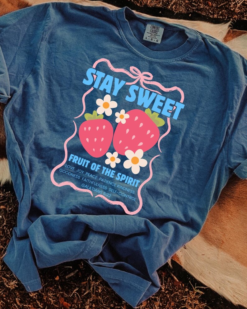 Stay Sweet DTF Transfer, Trendy Faith, Heaven, Made for More, Ready to Press, DTF image 1