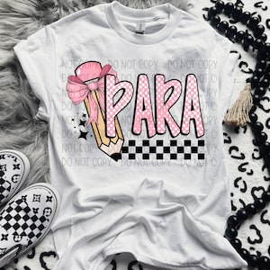Para DTF Transfer, Teacher, School Professional, Bus Driver, Occupation, Heat Transfer, Back to School, Teach, Coach image 1