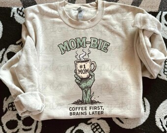 Mombie DTF Transfer, Trendy Halloween, Fall, Ready to Press, Heat Transfer, Vintage Halloween, Trick or Treat