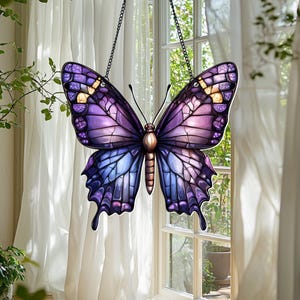 Monarch butterfly Acrylic Window Hanging ,Art Decoration, Garden Decor, Unique Gift for Butterfly Lover, Gift for Nature Lover, Gift for Mom