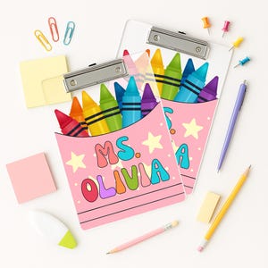 Personalized Back To School Teacher Gifts, Custom Teacher Name Clipboard, New Teacher Gift, Teacher Appreciation Gifts