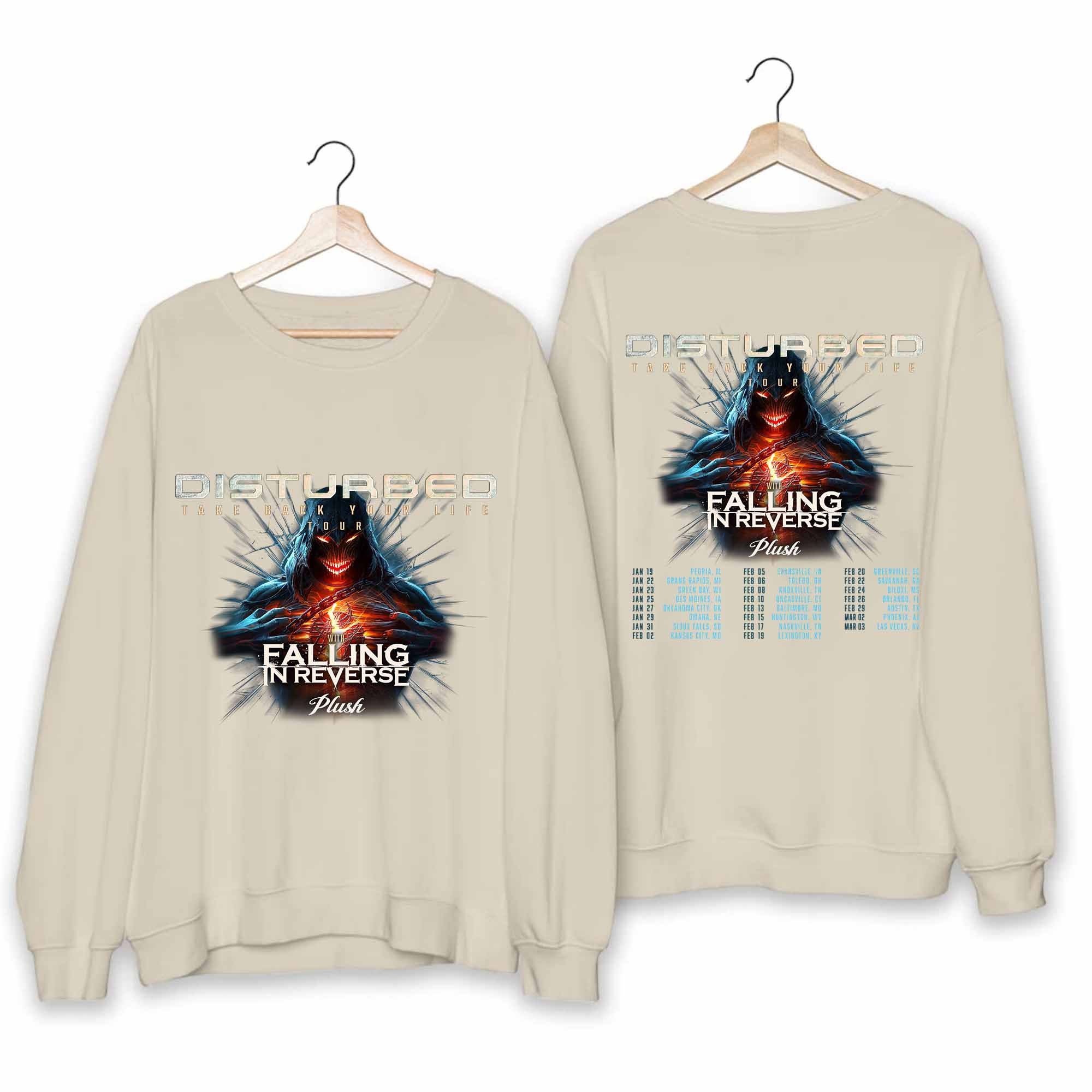 Disturbed 2025 Tour Shirt, Disturbed 2025 Concert Shirt sold by