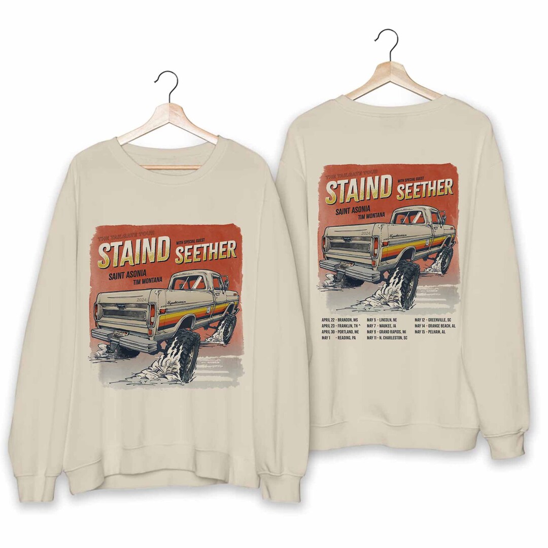 Staind 2024 Tailgate Tour Shirt, Staind 2024 Band Fan Shirt, Staind