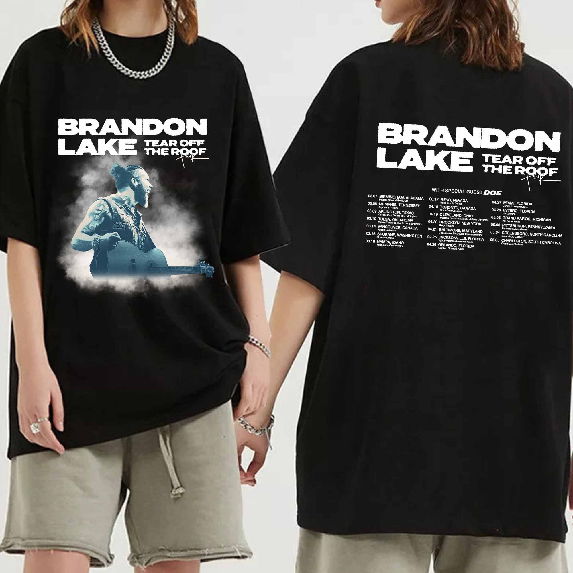 Brandon Lake Tear Off The Roof Tour 2024 Shirt, Brandon Lake Fan Shirt