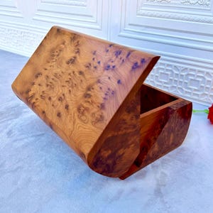 Handgefertigte Marokkanische Wurzelholz Schmuckschatulle 10 "x6" | Rustikale Vintage Style Erinnerung und Andenken Aufbewahrung